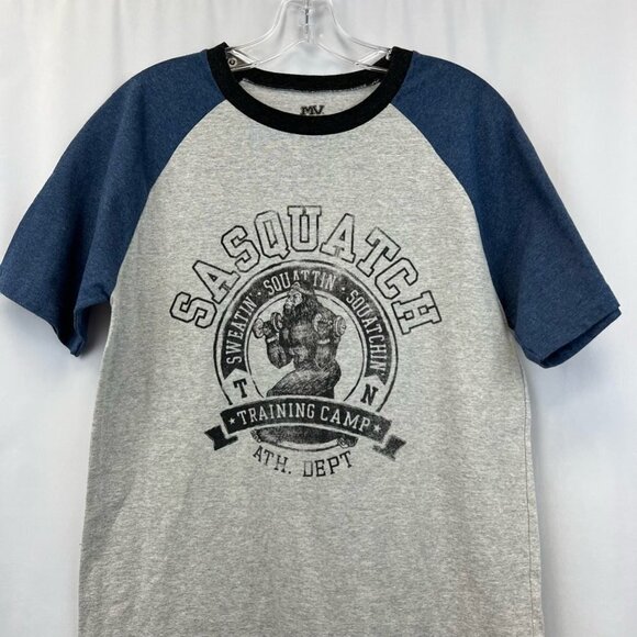Sasquatch Mens MV Sport GSM Outfitters Graphic T-Shirt Multicolor Gray Crew M - Picture 2 of 11